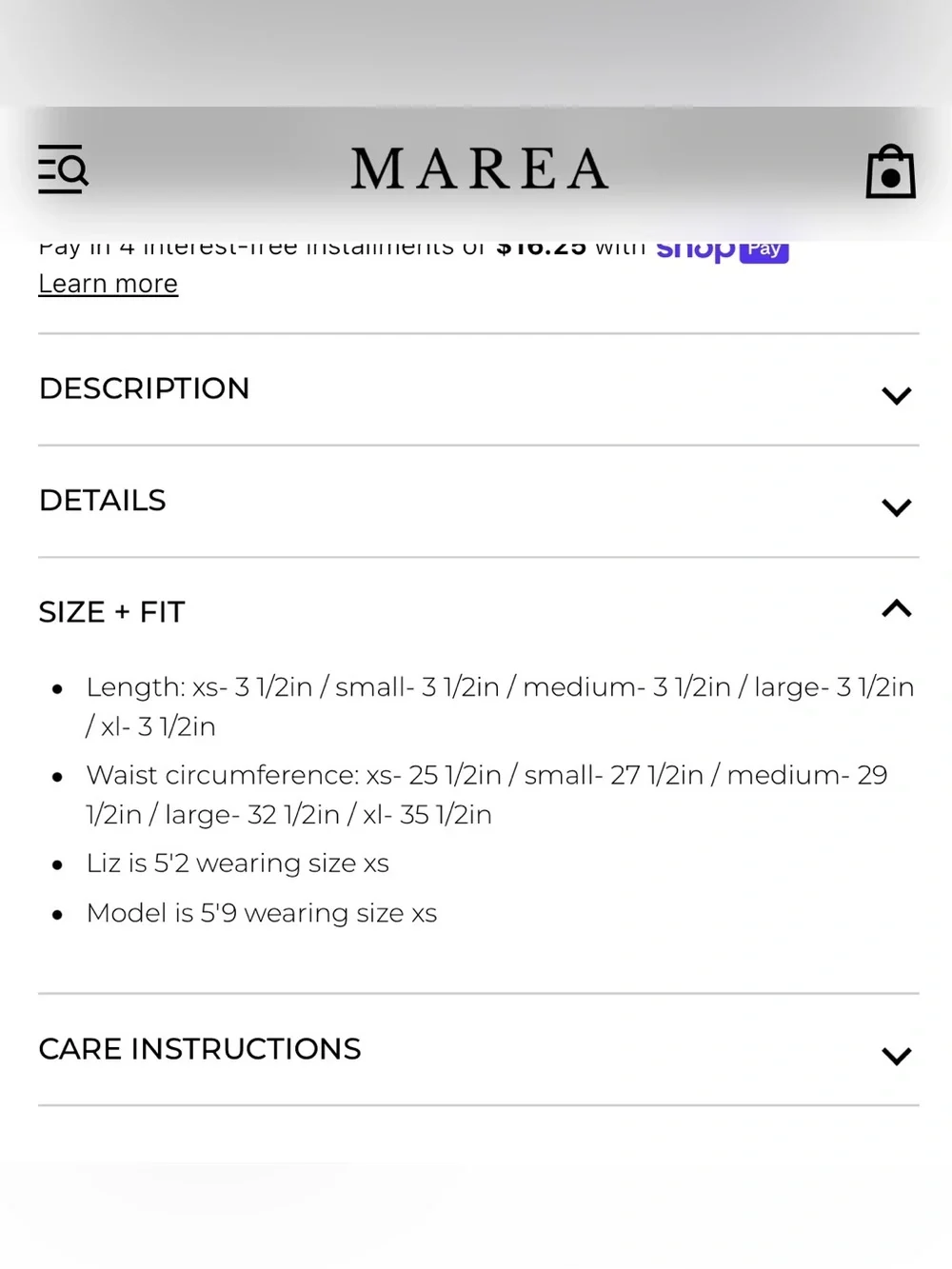 NWT Marea by Liz Joy Ava Shorts in Khaki Stipe - Small - Picture 5 of 8